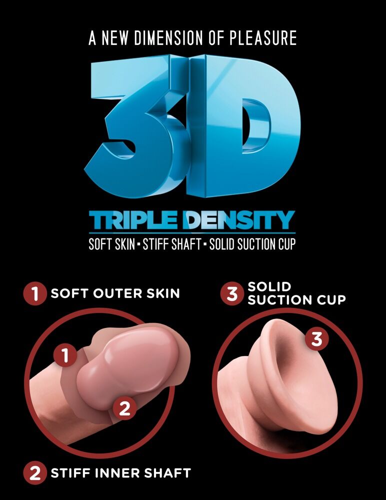 12'' Triple Density Cock wit Balls