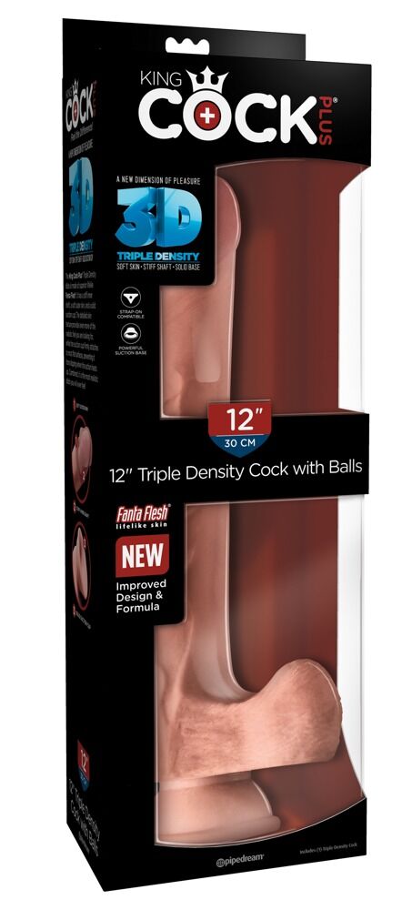 12'' Triple Density Cock wit Balls