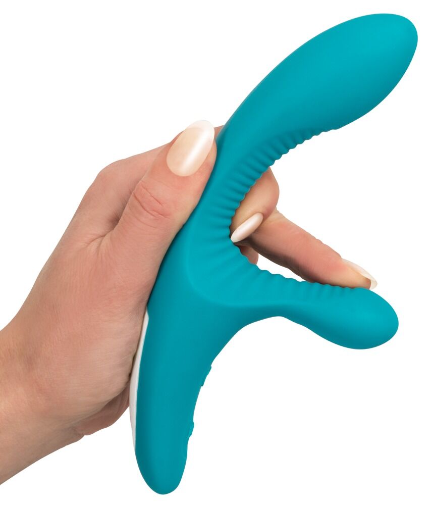 Vibrator med klitorisstimulator
